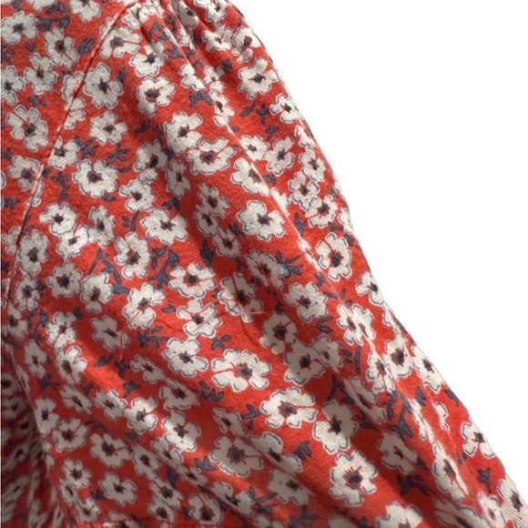 Lucky Brand Women's Multicolor Floral Short Sleeve Top, Size Medium - Picture 11 of 15